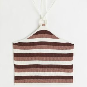 Rib-knit Halterneck Top